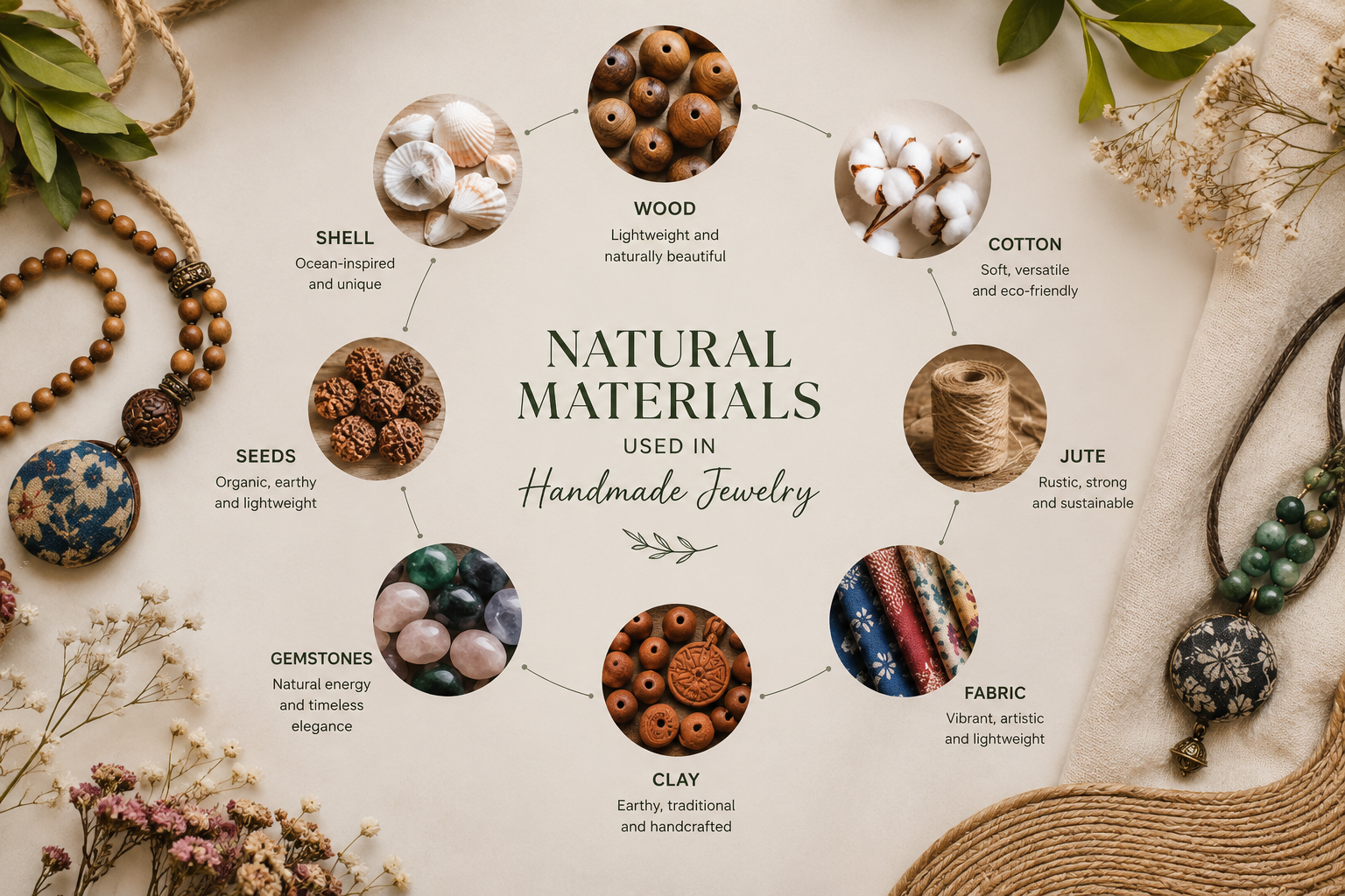 The Beauty of Handmade Jewelry Crafted from Natural Materials