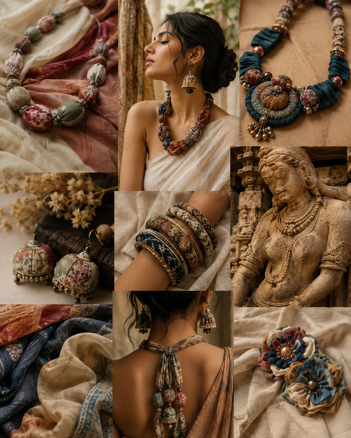 The Natural Beauty of Fabric Jewelry