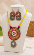 Gulbahaar Mandala Mirror Necklace Set