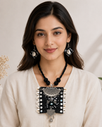 Kaudi Tribal Fabric Necklace Set