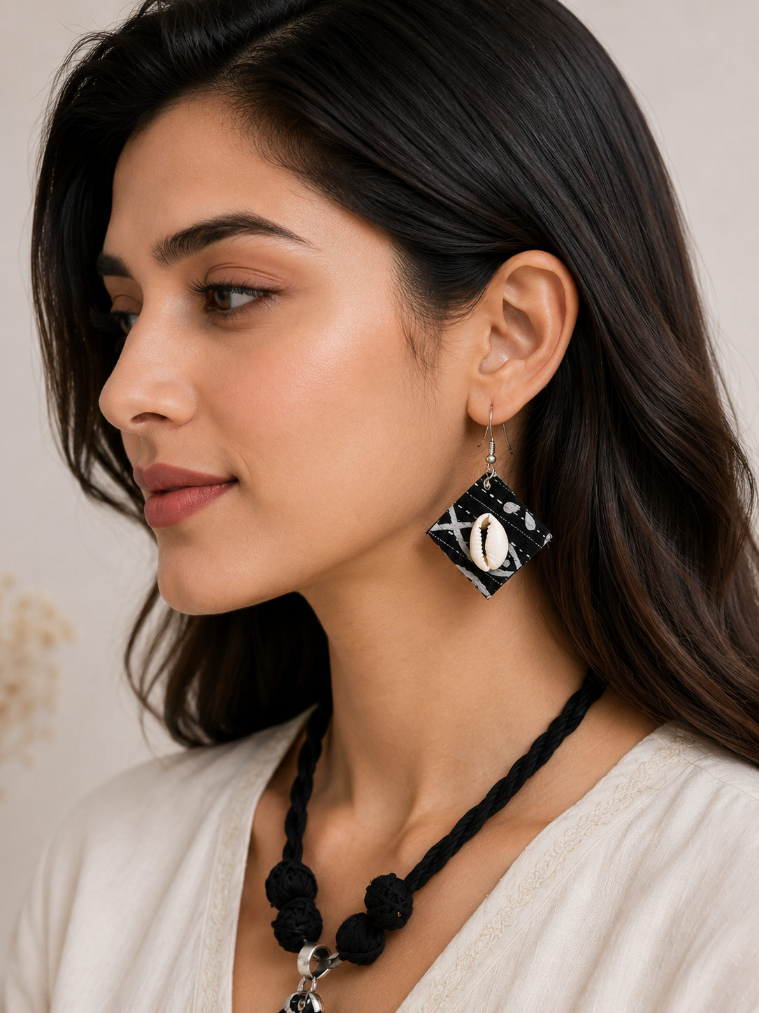 Kaudi Tribal Fabric Necklace Set