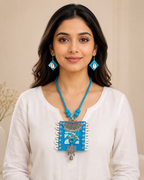 Kaudi Tribal Fabric Necklace Set