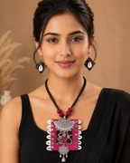 Kaudi Tribal Fabric Necklace Set
