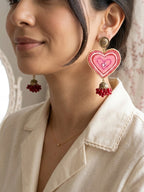 Blush Heart Earrings
