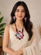 Matsya Kala Handcrafted Pendant Necklace Set