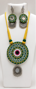 Harit Mandala Mirror Necklace Set