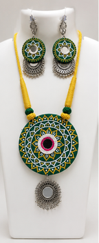 Harit Mandala Mirror Necklace Set