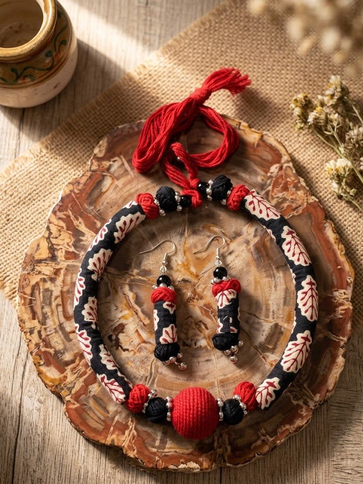 Ruhani Fabric Choker Set