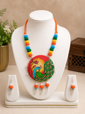 Mayur Rang Handcrafted Pendant Necklace Set