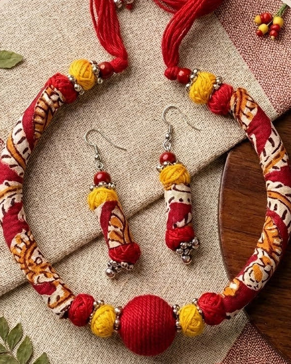 Ruhani Fabric Choker Set