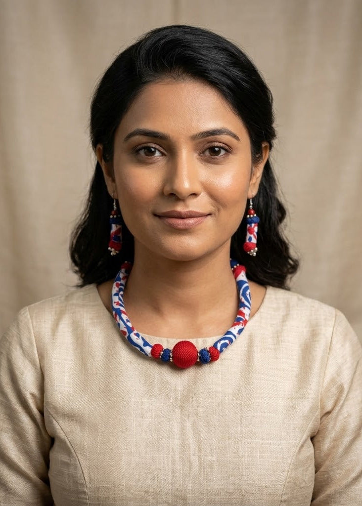 Ruhani Fabric Choker Set