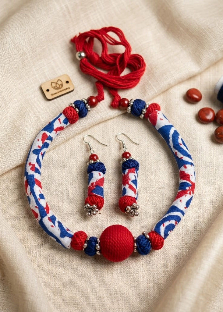 Ruhani Fabric Choker Set