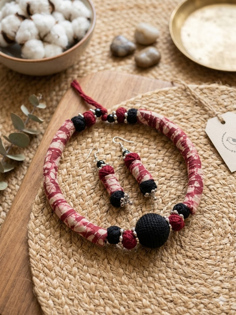 Ruhani Fabric Choker Set