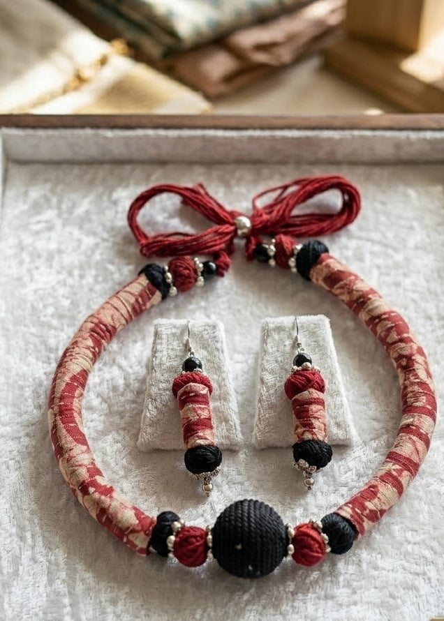 Ruhani Fabric Choker Set