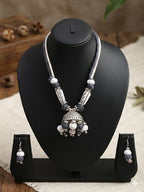 Jhumka Thread Necklace Set