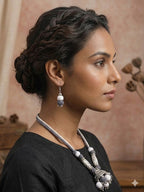 Jhumka Thread Necklace Set