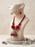 Big Jhumka Necklace Set