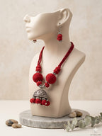 Big Jhumka Necklace Set