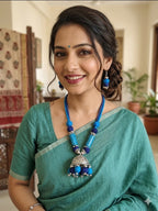 Jhumka Thread Necklace Set