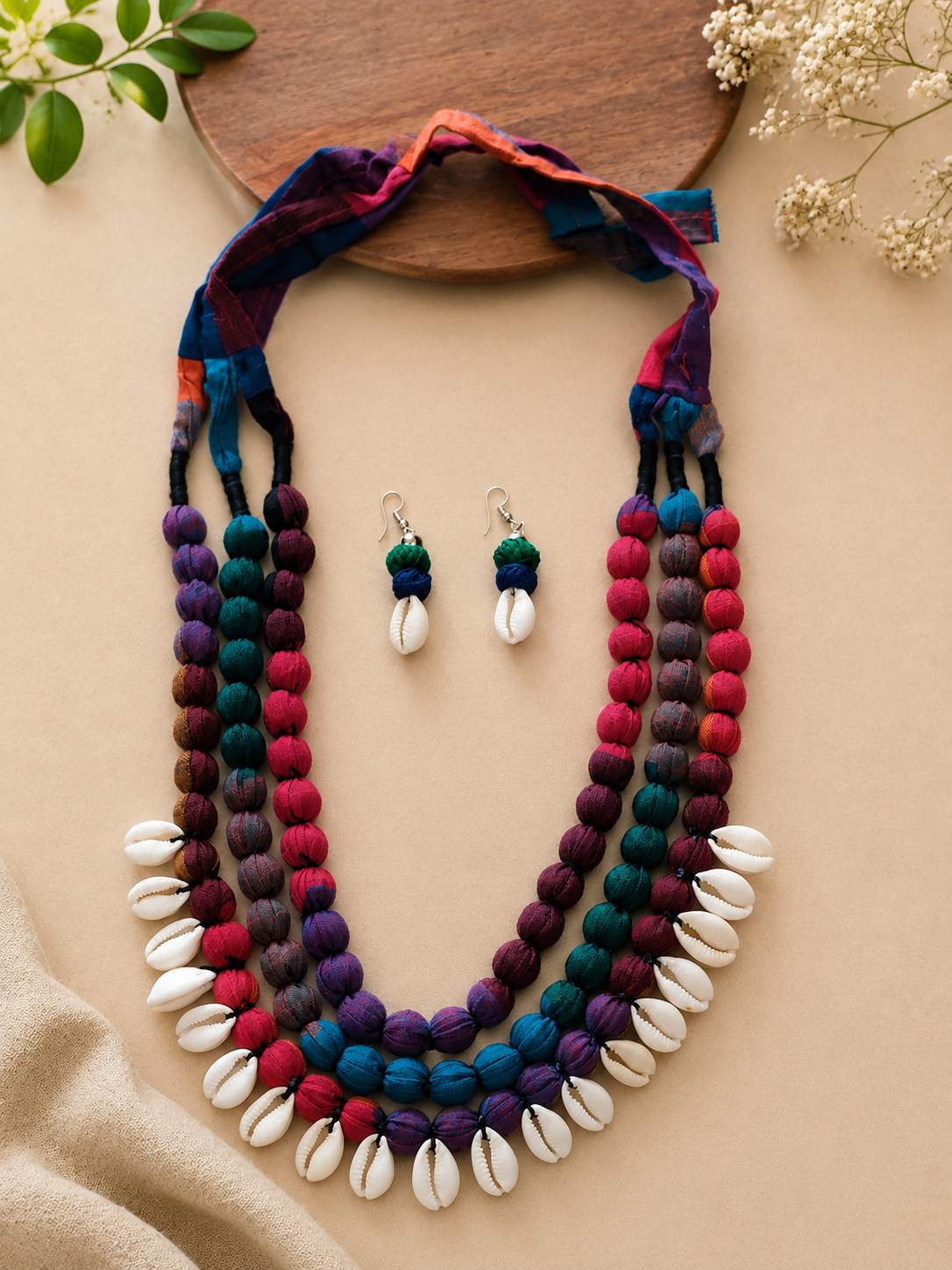 Cowrie Layered Necklace Set