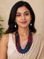 Cowrie Layered Necklace Set
