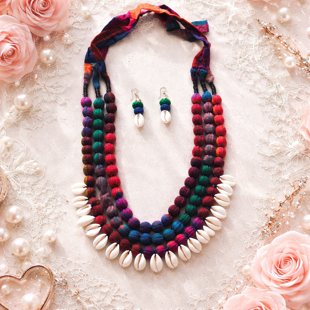 Cowrie Layered Necklace Set
