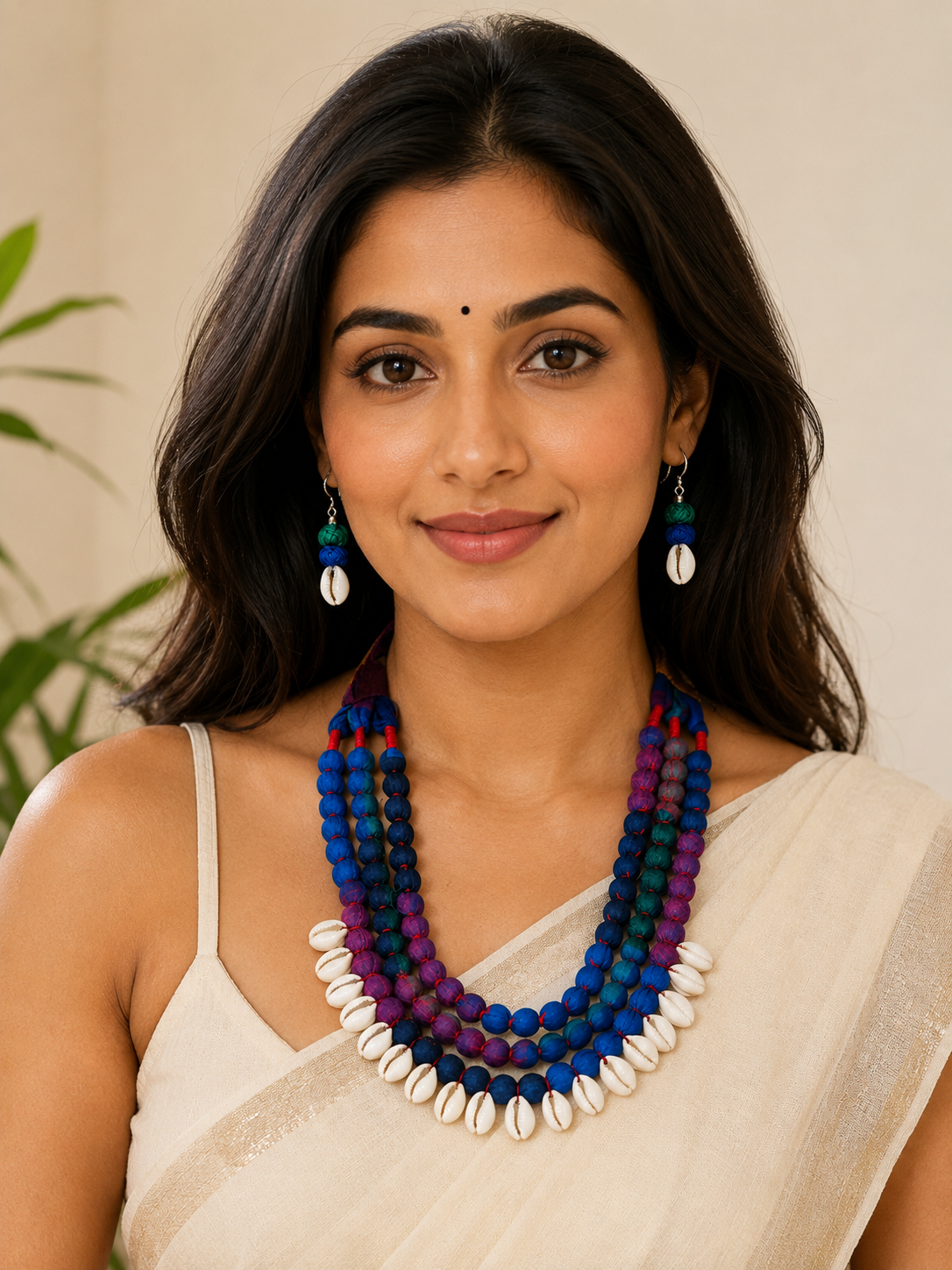 Cowrie Layered Necklace Set