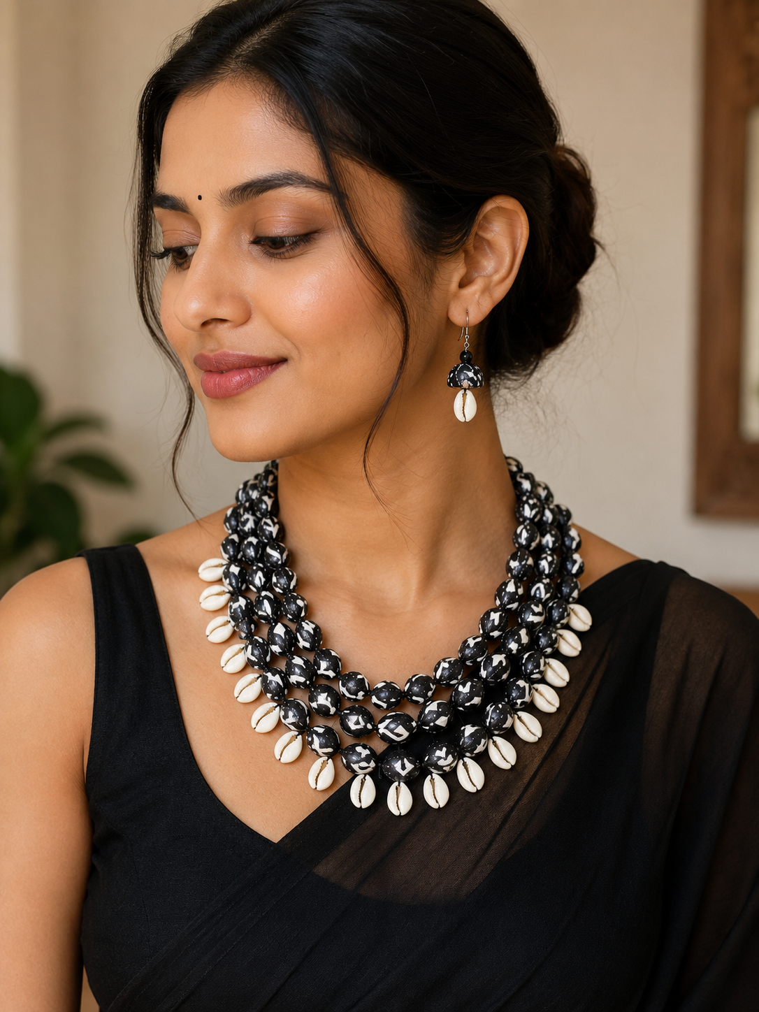 Cowrie Layered Necklace Set