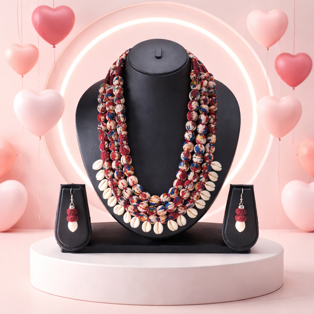 Cowrie Layered Necklace Set