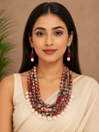 Cowrie Layered Necklace Set