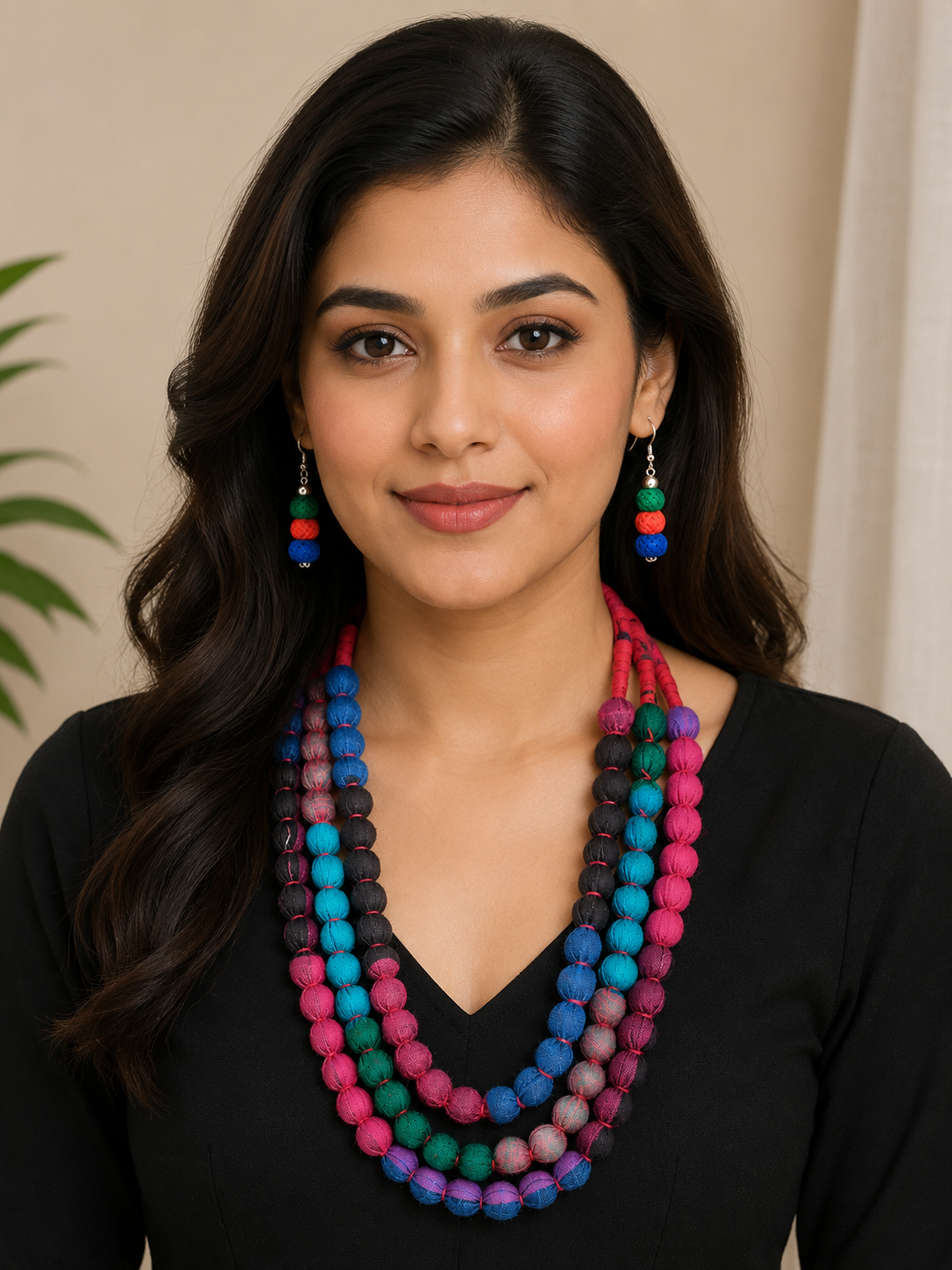 Rangrez MultiLayer Beaded Necklace Set