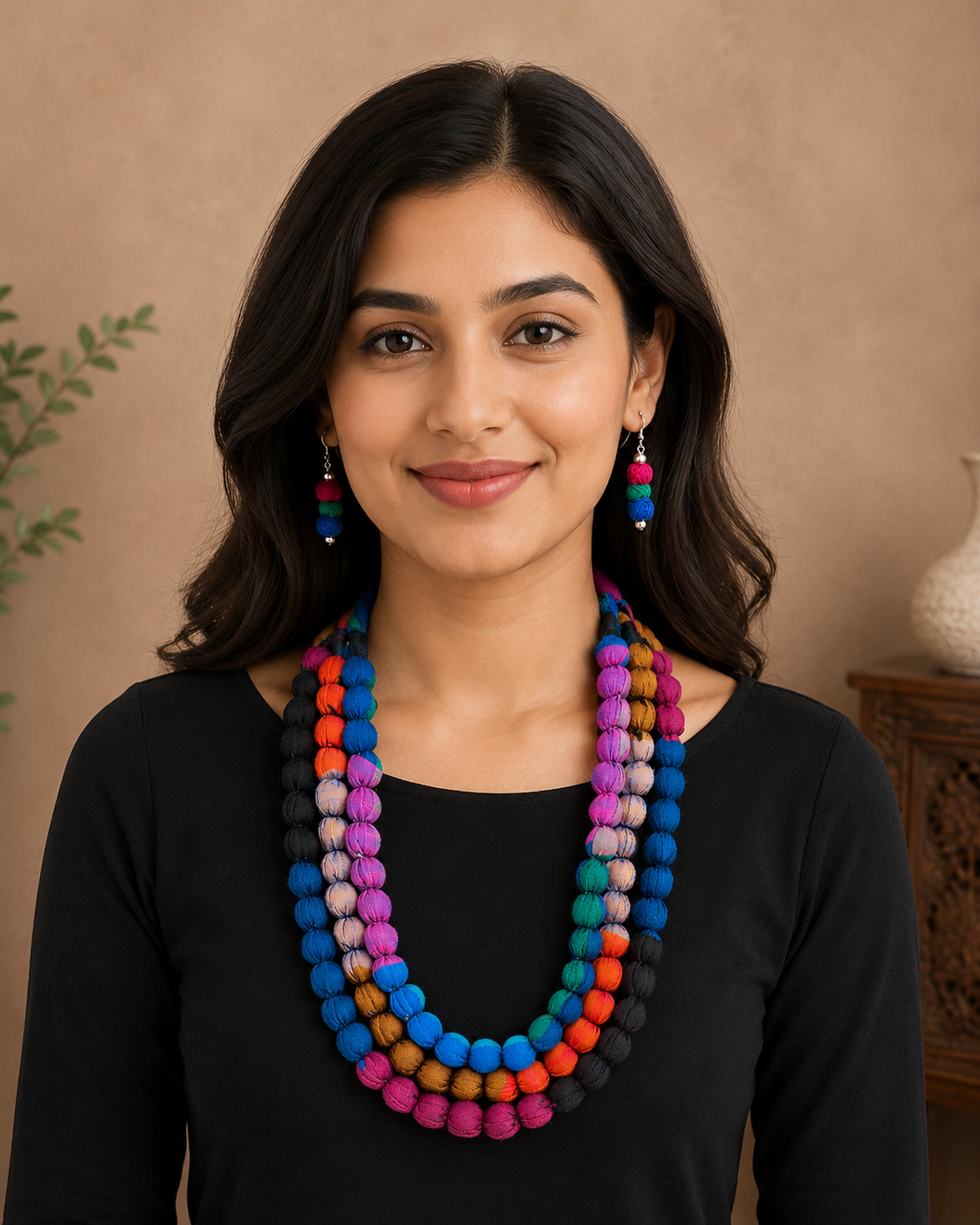 Rangrez MultiLayer Beaded Necklace Set