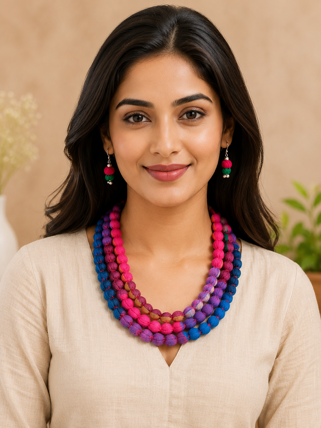 Rangrez MultiLayer Beaded Necklace Set