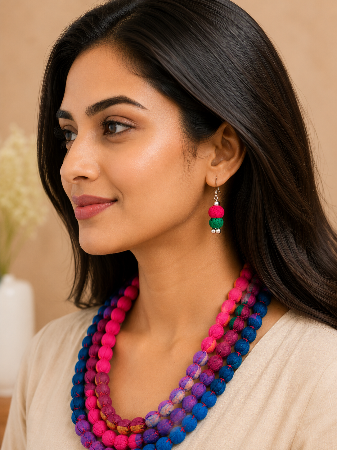 Rangrez MultiLayer Beaded Necklace Set