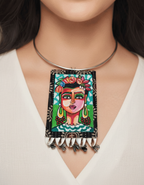 Frida inspired Hoop Necklace