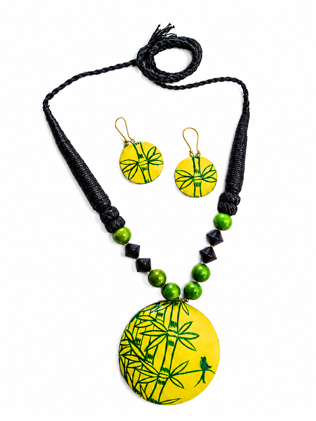 Haritvana Bamboo Pendant Set