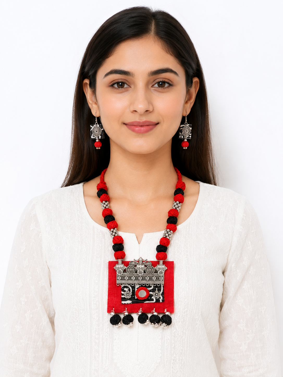 Ajrakh Loom Fusion Set