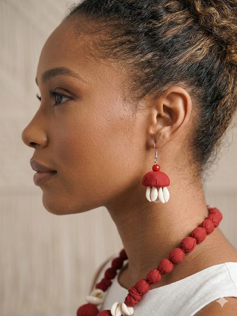 Bohemian Cowrie Shell Necklace Set