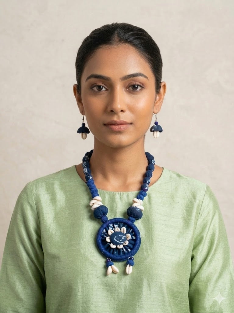 Bohemian Cowrie Shell Necklace Set