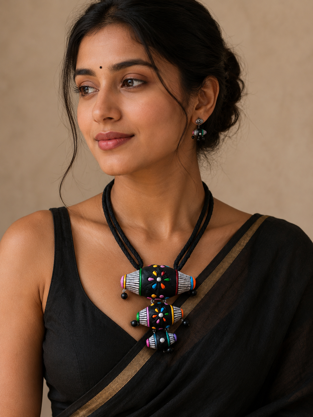 Noir Rang Artisan Necklace Set