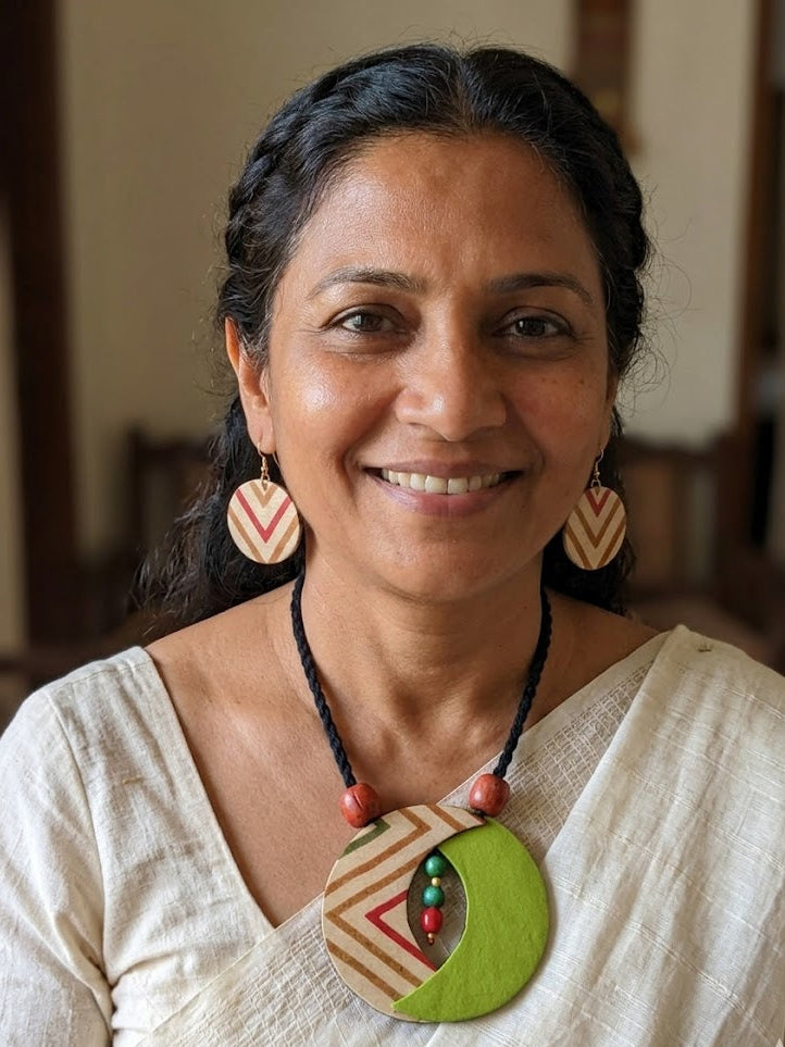 Tribal Loom Statement Pendant Set