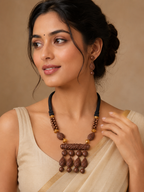 Rustic Drape Tribal Necklace Set