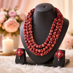 Royal Weave Beaded Necklace Set