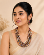 Royal Weave Beaded Necklace Set