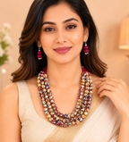 Royal Weave Beaded Necklace Set