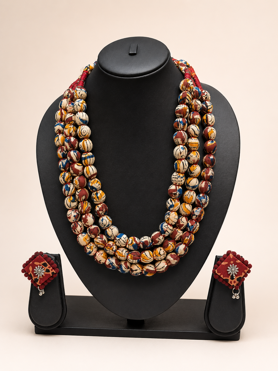 Royal Weave Beaded Necklace Set