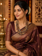 Royal Weave Beaded Necklace Set
