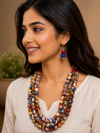 Royal Weave Beaded Necklace Set