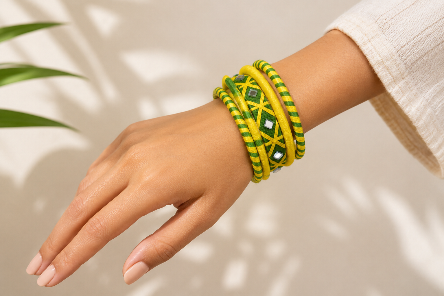 Utsav Mirrorwork Bangle Set