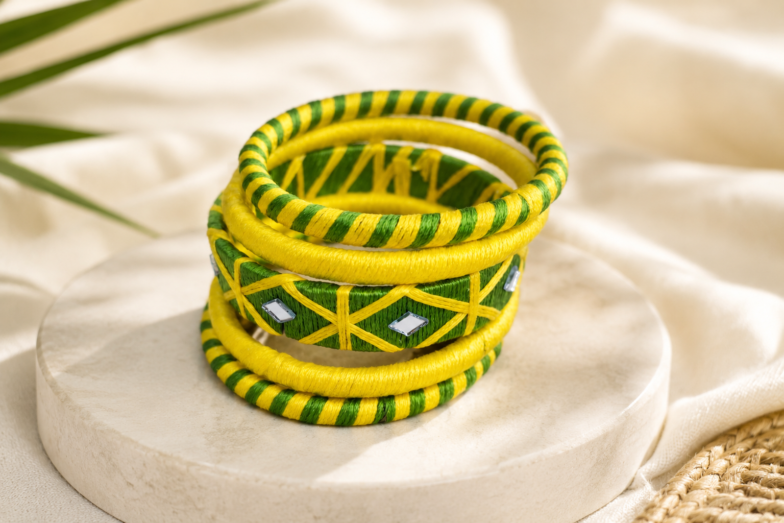 Utsav Mirrorwork Bangle Set